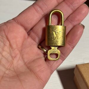 Louis Vuitton Brass Padlock with Key